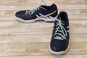Asics Women's Gel-Dedicate 4 Tennis Shoe - Size 8.5, Navy/White