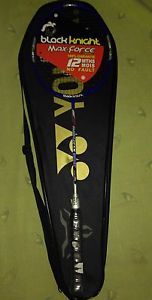Black Knight Max-Force 910 Lt badmigton raquet racket New with Cover Strung,S