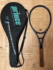 Prince Michael Chang Graphite 690 Midplus Tennis Racquet W/ Cover Longbody