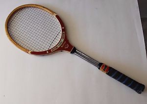 VINTAGE MacGREGOR TOURNEY 1 COURT SUPER TENNIS RACKET  WOOD METAL  4 5/8