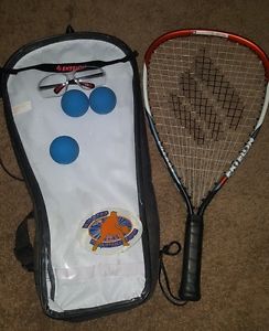 Ektelon Racquetball Raquet, Case, 3 balls, Goggles