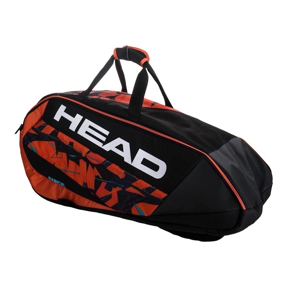 Radical 9R Supercombi Tennis Bag Black and Orange