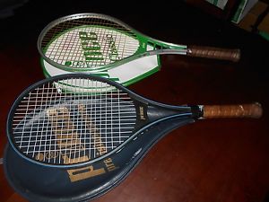 VINTAGE Prince Tennis Racquet Lot of 2 - Prince Classic & Precision Graphite