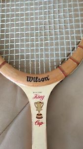Vintage Wilson tennis racket Billie Jean King Cup