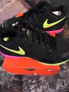 Nike Zoom Vapor 9.5 Tour Men's Tennis Shoes SIZE 8.5 Black/Pink/Volt - Federer