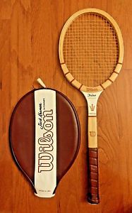 WILSON JACK KRAMER AUTOGRAPH WOODEN TENNIS RACQUET WITH ORIGINAL COVER