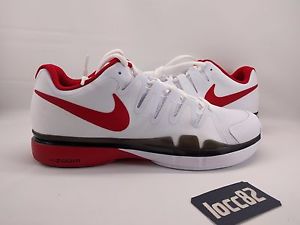 Nike Men's Zoom Vapor 9.5 Tour Tennis Shoes sz 10.5 [631458 160] red white