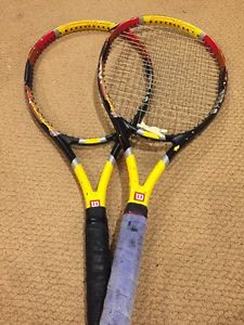 Wilson 5.1 (2 racquets!)Hyper Carbon Pro Staff Surge Tennis Racket 4 1/4 Grip #2