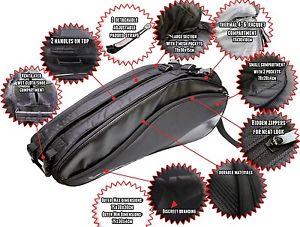 BRAND NEW Xamsa Incognito 6R Racquet Bag