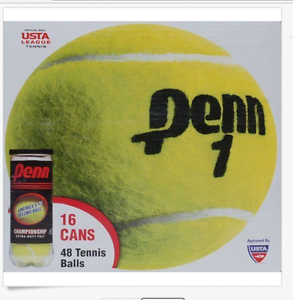 Penn Championship Extra-Duty Felt Tennis Balls - 16 Cans 48 Tennis Balls