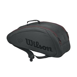 Wilson Federer Team Collection Fed Team 6 Pack, Black