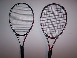 Two Prince Warrior 100ESP  Tennis Racquets 4 3/8 Used once