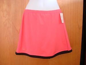 NEW Bolle High Performance Tennis Skirt Skort Peach Black Size Medium M NWT $56