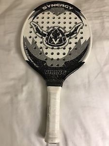 New Viking Synergy Paddle Tennis Racket 4 1/4" Spin Tex Surface
