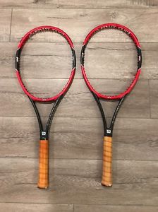 Two Wilson Pro Staff 97 Tennis Rackets 4 3/8s