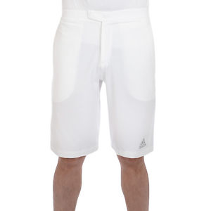 adidas Barricade Mens Andy Murrary Bermuda Tennis Shorts - White - W46 (2XL)