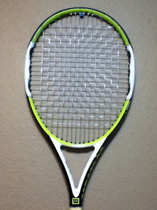 WILSON nCODE n PRO OPEN 100 MIDPLUS STRUNG TENNIS RACQUET 4-3/8" NICE FREE SHIP