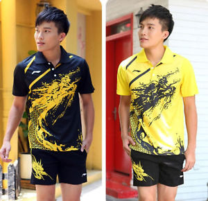NEW Olympics Li Ning men's Tops sport clothing Badminton T-shirt and shorts