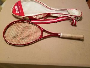 VINTAGE SENTRA TRILLIUM SUPER MID TENNIS RACQUET USED TWICE NEAR MINT w CASE