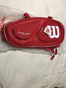 BRAND NEW Wilson Tour V Red 15 Pack Bag