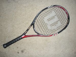 WILSON KHAMSIN FIVE FX OVERSIZE 108 TENNIS RACQUET  GRIP-4 1/8