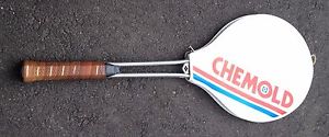 Vintage 70s Chemold  Aluminum Tennis Racquet & Cover Rod Laver Championship