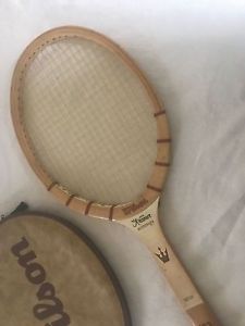 Vintage Wilson The Jack Kramer Autograph Wooden Tennis Racquet w/cover