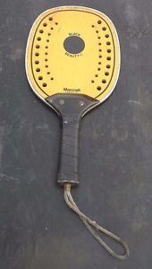 Vintage 70s Marcraft Black Beauty CLASSIC Paddleball Paddle Light Wood Metal