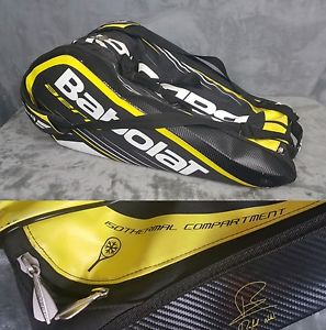BABOLAT AERO 6 PACK YELLOW RACKET RACQUET BAG  BACKPACK ISOTHERMAL COMPARTMENT
