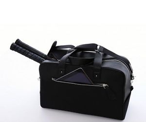 Cortiglia Tennis Bag  "The Metropolitan" {Black}  ~~ New ~~