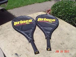 Pair - Prince Scream 26 OS Junior Tennis Racquets w Covers 4.0 Grips