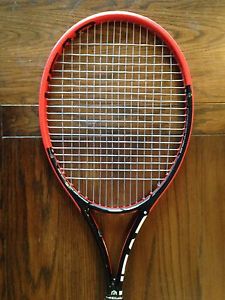 Head Graphene Prestige S 98 4 1/4 tennis racquet 16 x 19, used, new leather grip