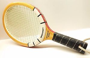 Vintage Sportcraft Autograph Model Wooden Tennis Racket Made in Japan