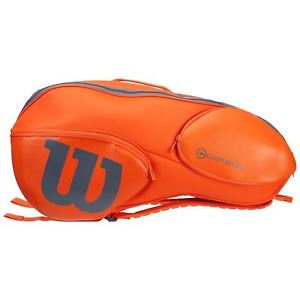 Wilson Burn orange/grey X9 + Free 3pack overgrip