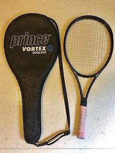 Prince Vortex Tennis Racket Racquet Oversize 4 1/4" Grip 2 W/ Carrying Case