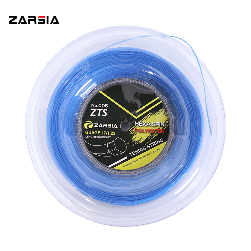 1 Reel  200M Genuine ZARSIA 1.23mm Hexagonal Tennis String Top Spin Hexaspin Power Control polyester strings - AliExpress 18 image 1