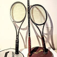 Tennis - Vitas Gerulaitis 3 Rackets - CARBON Graphite composite-Autograph Graphite PRO + Lady mid - 1980 - Tennis racket set image 1