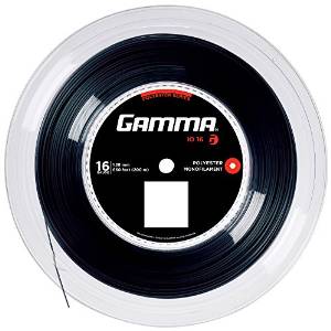 Gamma Sports iO 16g Tennis String Reel, 660', Black