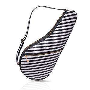 Eric Javits Designer Squishee Ace Tennis Racket Cover (White/Navy)
