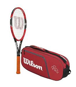 Wilson Pro Staff Rf97 Autograph Tennis Racquet with Roger Federer Team 3 Tennis Racket Bag - Unstrung Racket