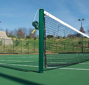 Official Tennis Posts - Set of 2 (Green Powder Coated)