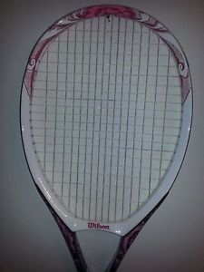 WILSON GYPSY ROSE TENNIS RACQUET BRAND NEW STRUNG!!! 3/8 GRIP