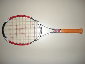 WILSON K-FACTOR  SIX-ONE TOUR 90  16X19  TENNIS RACQUET 4 1/2 (NEW STRINGS)