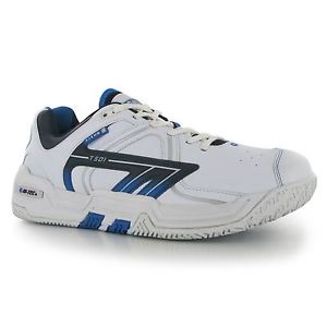 Hi Tec Tec T501 Mens Tennis Shoes Trainers White/Blue Court Sneakers
