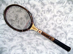 Vtg Circa 1935 Harry C. Lee AUTOGRAPH Proffessional Model Wooden Tennis Racket