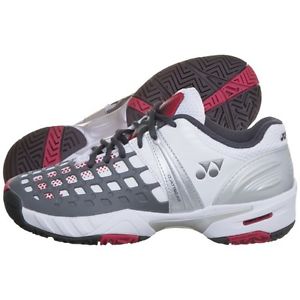 Yonex Power Cushion Pro White/Grey/Red Tennis Shoes  Sizes 8.5,