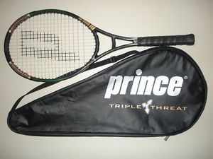 PRINCE TT TRIPLE THREAT GRAPHITE MIDPLUS 100  TENNIS RACQUET 4 1/4  27.5