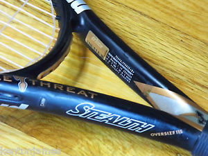 Prince Triple Threat Stealth Oversize 1000pl Racket NEW STRINGS $230 4 1/8
