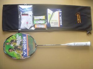 VICTOR JS10 badminton racket + string + sock JETSPEED S 10  (4U) free shipping