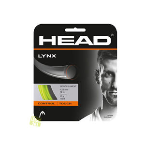 Head Cuerdas de tenis Cuerda LYNX 17 1,25mm 200m Rollo amarillo